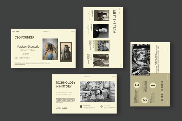 复古风格历史介绍PPT模板 - 顶尖PPT