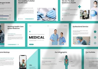 医疗诊疗演讲展示方案PPT模板 - 顶尖PPT