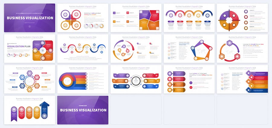 可视化业务展示图形PPT模板 - 顶尖PPT