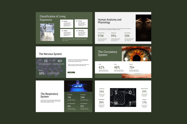 生物课教学讲解专用PowerPoint模板 - 顶尖PPT
