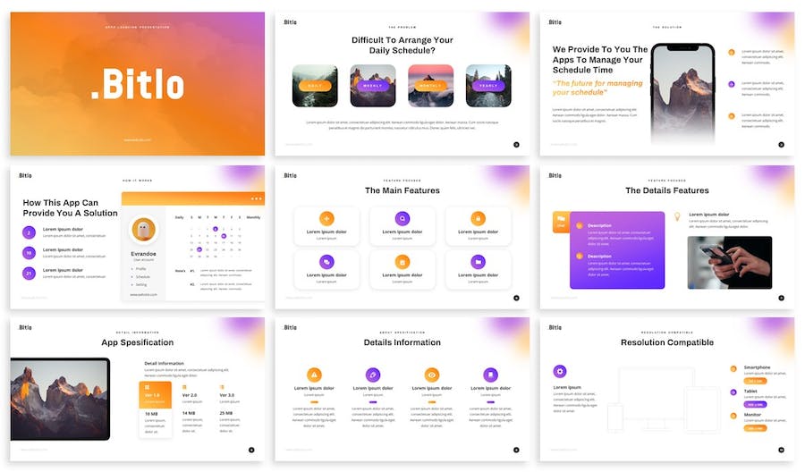 APP应用程序市场分析PPT模板 - 顶尖PPT