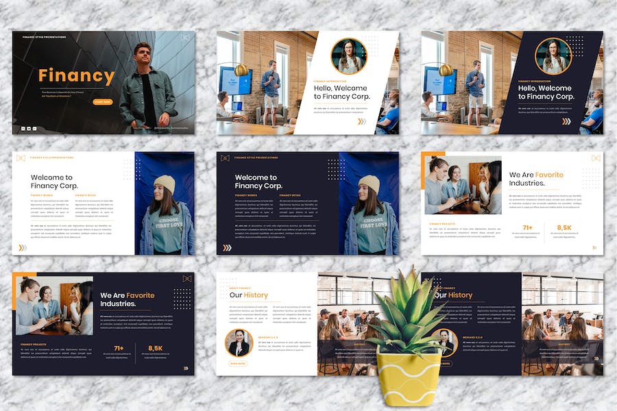 财务金融创意方案演讲PPT模板 - 顶尖PPT