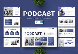 播-频道主题keynote模板 - 顶尖PPT