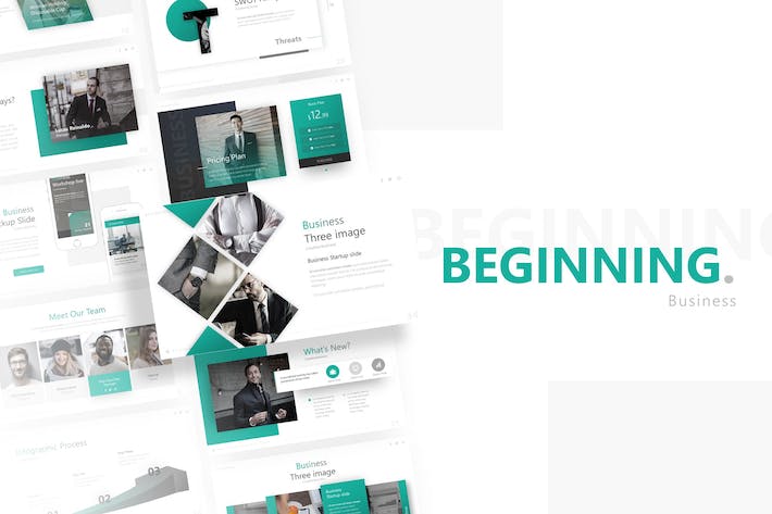 国外创业公司介绍商业计划书融资PPT模板 - 顶尖PPT