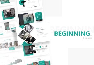 国外创业公司介绍商业计划书融资PPT模板 - 顶尖PPT