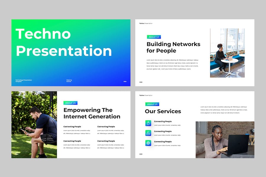 科技技术行业解决方案PPT模板 - 顶尖PPT