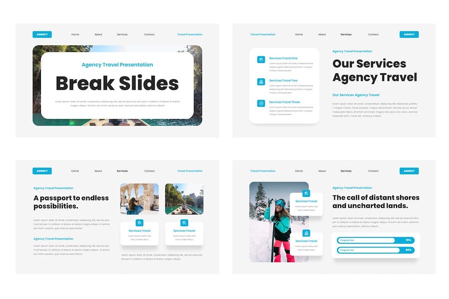 旅游旅行社线路推介方案PPT模板 - 顶尖PPT