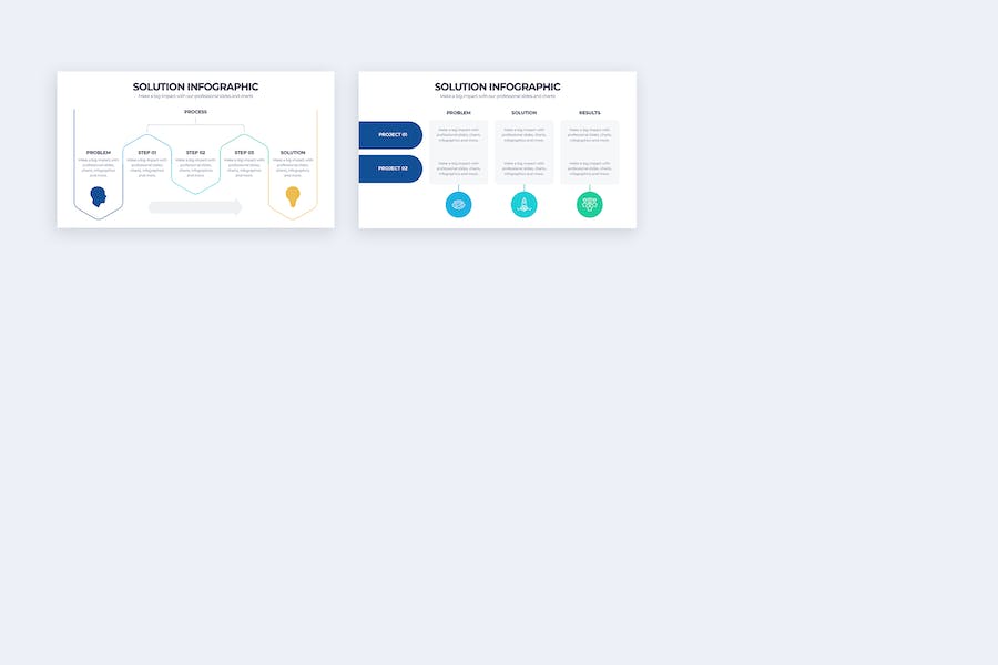 业务解决方案PPT图形模板 - 顶尖PPT