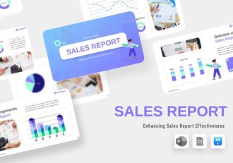 销售情况汇报展示Keynote模板 - 顶尖PPT