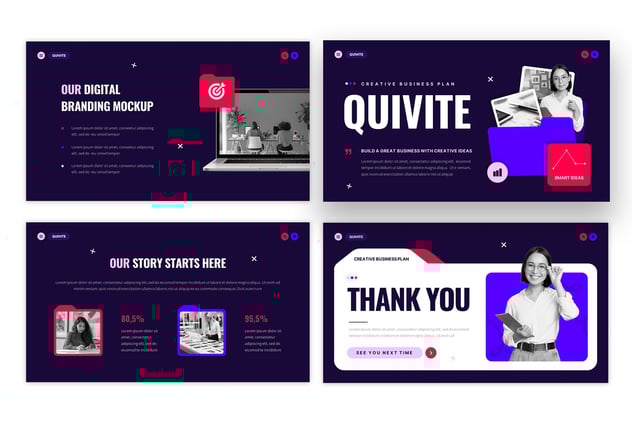 创意商业计划PowerPoint模板 - 顶尖PPT