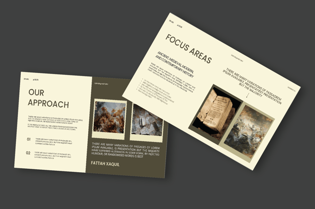 复古风格历史介绍PPT模板 - 顶尖PPT