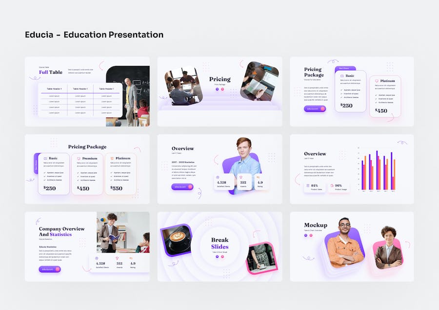 教育课程设计教学方案讲述Keynote模板 - 顶尖PPT
