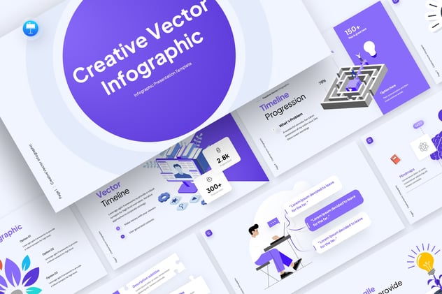 创意商务信息图形keynote模板 - 顶尖PPT
