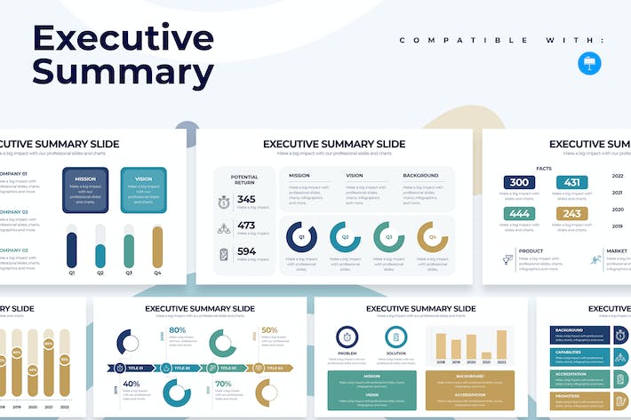 商业执行总结报告企业管理层汇报Keynote - 顶尖PPT