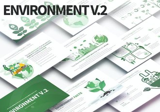 生态环境绿化保护插画图形PPT模板 - 顶尖PPT