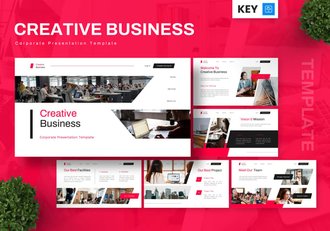 创意商务企业品牌营销策略Keynote模板 - 顶尖PPT
