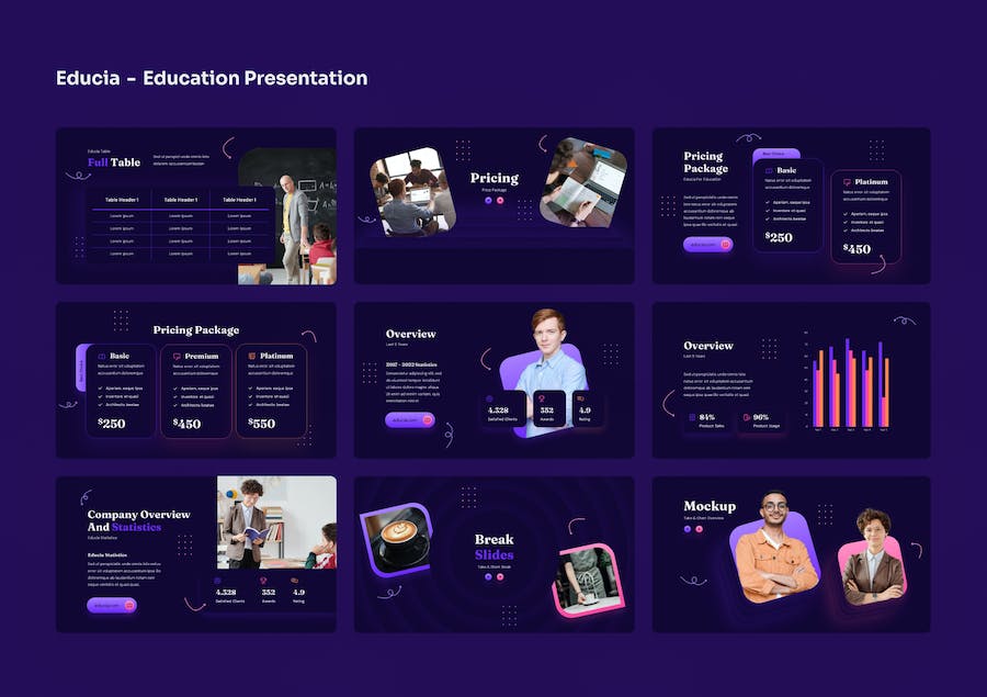 教育课程设计教学方案讲述Keynote模板 - 顶尖PPT