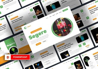 高级饮品饮料行业市场分析PPT模板 - 顶尖PPT