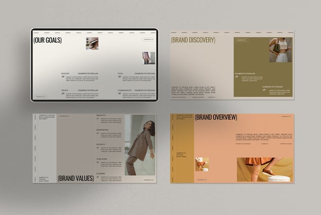 极简时尚服装品牌PPT模板 - 顶尖PPT