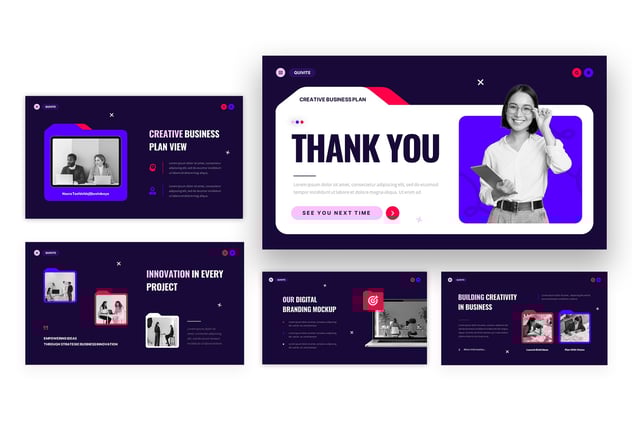 创意商业计划PowerPoint模板 - 顶尖PPT