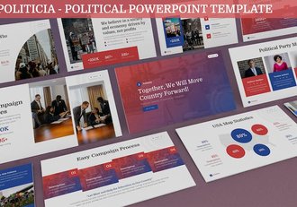 国外选举政治家介绍政治主题PPT模板 - 顶尖PPT