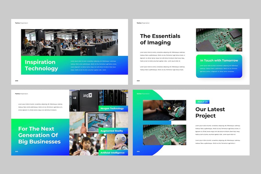 科技技术行业解决方案PPT模板 - 顶尖PPT