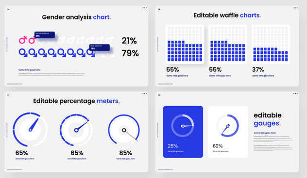 Excel可编辑数据图表统计PPT模板 - 顶尖PPT