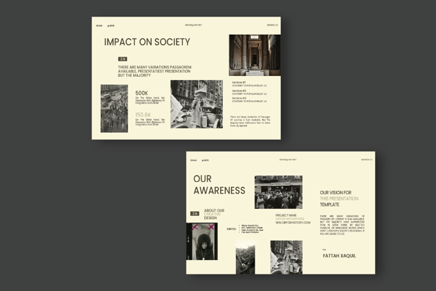 复古风格历史介绍PPT模板 - 顶尖PPT