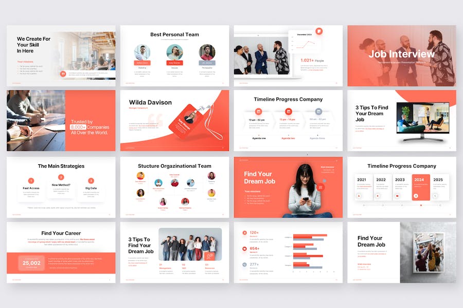 橙色大气商业计划企业合作团队展示商务通用PPT模板 - 顶尖PPT