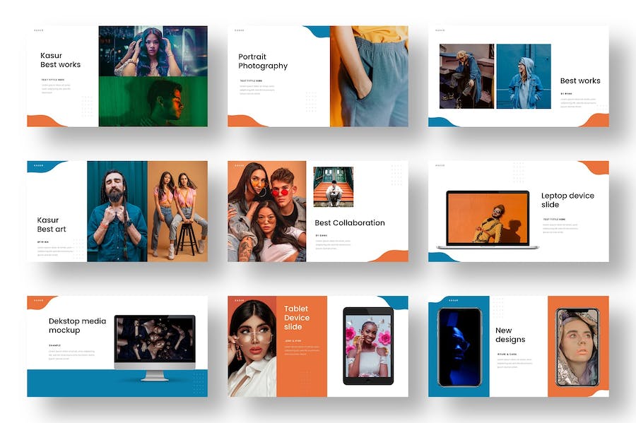 时尚大气人物摄影展示活动营销策划keynote板 - 顶尖PPT