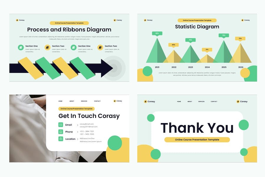 在线教育课程设计教学PPT模板 - 顶尖PPT