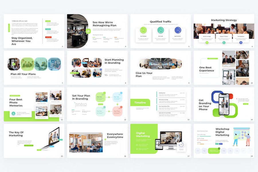 欧美商务品牌推广市场营销国外PPT模板 - 顶尖PPT