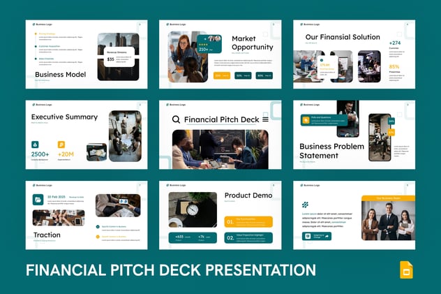 金融科技平台投资理财服务PPT模板 - 顶尖PPT