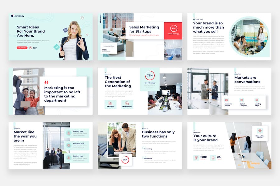 市场营销战略keynote模板 - 顶尖PPT