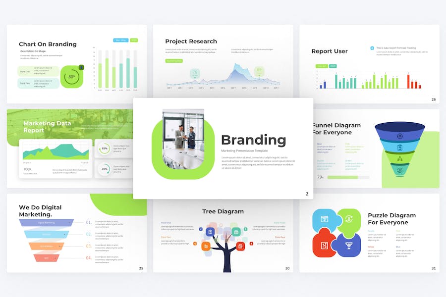 欧美商务品牌推广市场营销国外PPT模板 - 顶尖PPT