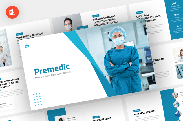 医学医院人员介绍展示PPT模板 - 顶尖PPT