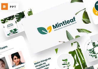 环保主题自然相关行业农产品园艺PPT模板 - 顶尖PPT