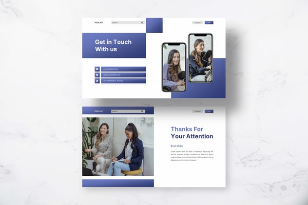 播-频道主题keynote模板 - 顶尖PPT