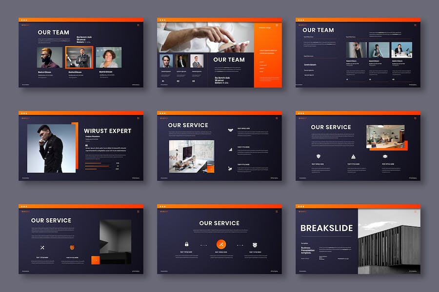 企业产品服务解决方案展示介绍PPT模板 - 顶尖PPT