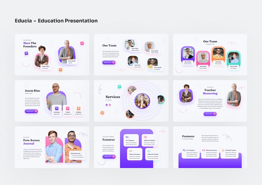 教育课程设计教学方案讲述Keynote模板 - 顶尖PPT