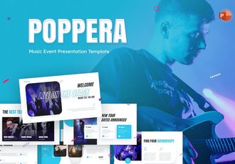 演唱会音乐节活动策划现场布置PPT模板 - 顶尖PPT