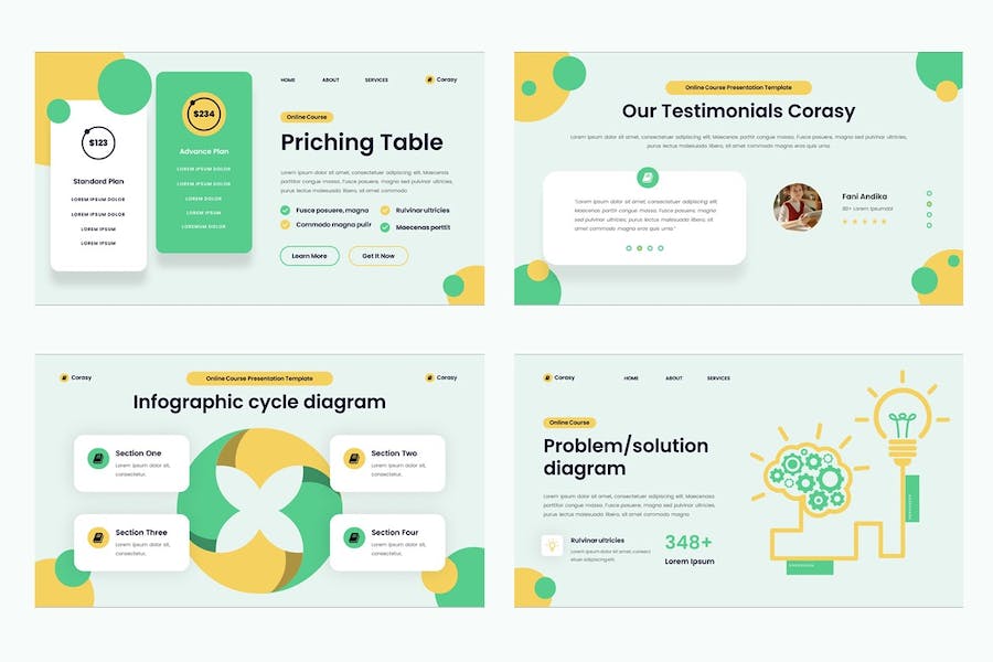 在线教育课程设计教学PPT模板 - 顶尖PPT