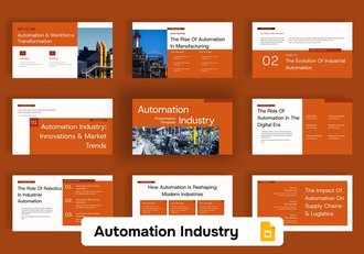 AI自动化行业演示PPT模板 - 顶尖PPT