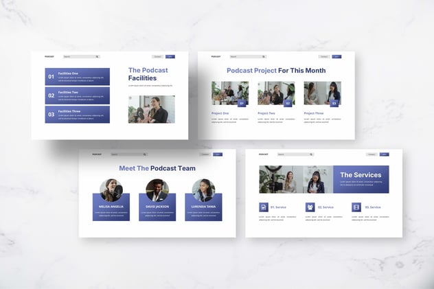 播-频道主题keynote模板 - 顶尖PPT