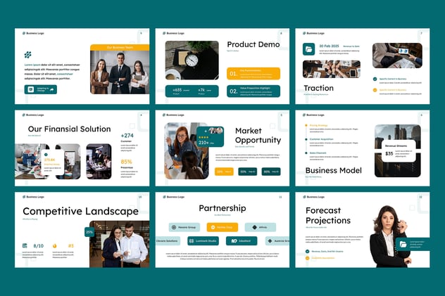 金融科技平台投资理财服务PPT模板 - 顶尖PPT