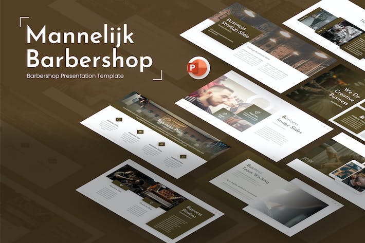 理发店介绍宣传市场调研汇报PPT模板 - 顶尖PPT