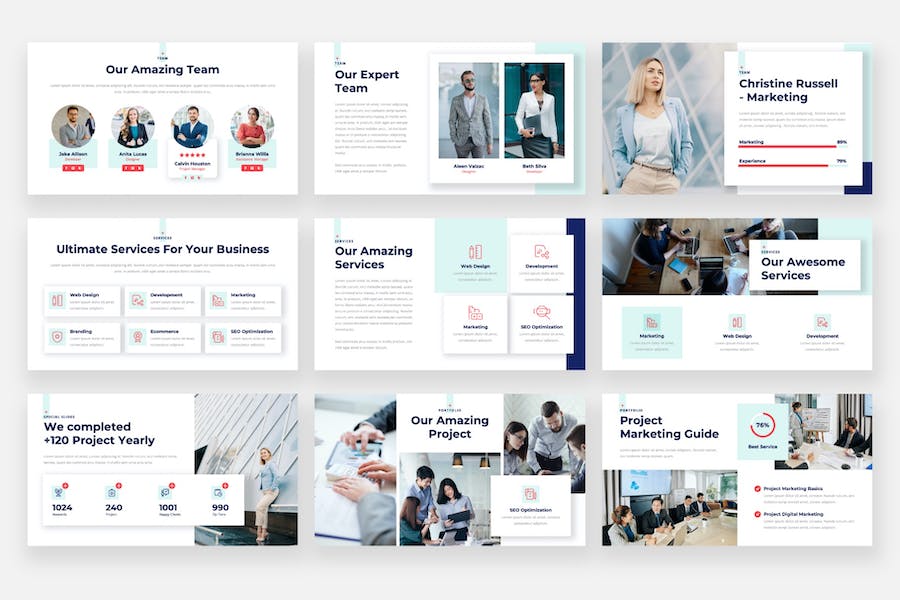 市场营销战略keynote模板 - 顶尖PPT