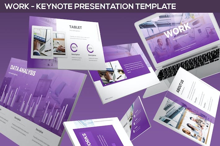 工作办公场景展示推广Keynote模板 - 顶尖PPT