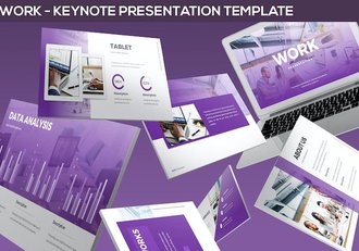 工作办公场景展示推广Keynote模板 - 顶尖PPT