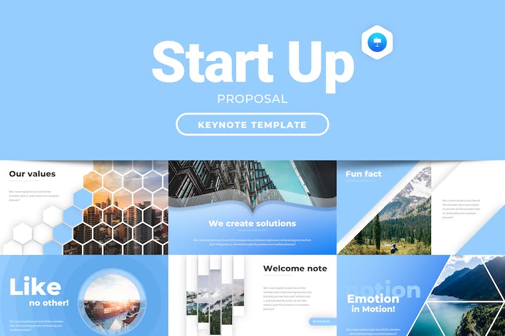 初创企业现代商业计划书Keynote模板 - 顶尖PPT